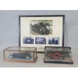 Franklin Mint models: 1930 Bugatti Royale Coupe Napoleon in timber glazed display case and a 1:24
