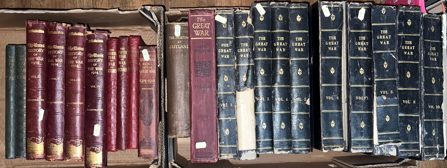 WWI Interest - The Great War, ten volumes, The Times History of the War, etc