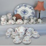 Coalport June Time coffee cans and saucers, further Shelley tea wares, Royal Grafton Indian tree