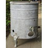 "The Dean" vintage freestanding cylindrical boiler/wash tub, 50 cm diameter x 72 cm high