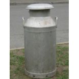 A London Co-Operative Society aluminium milk churn (complete with cap) 74 cm high