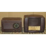 Two vintage bakelite cased radios (af)