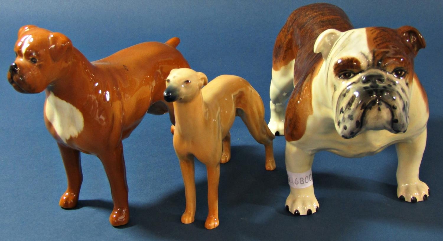 A collection of various Beswick dogs to include Bulldog, St Bernard, Dalmatian, Setter, etc (8) - Image 2 of 4
