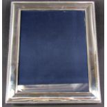 A silver beaded photo frame, 25 cm x 20 cm opening, frame slightly dented