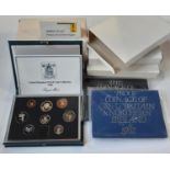 Royal Mint proof sets English currency 1981, 82, 4, 5, 6, 1992, 94, 5, 6, (9)