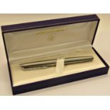 Waterman for Mercedes Benz fountain pen in stainless steel with box