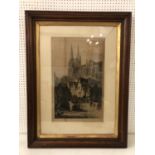 Axel Herman Haig (1835-1921) - 'Châtres' Late 19th century etching, signed and titled in pencil
