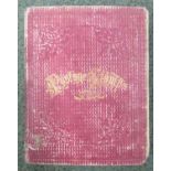 A small Victorian postage stamp album containing a selection of Victorian early and 20th century