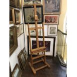 MABEF M/09 Studio Easel, beech wood, adjustable, width 55 cm x depth 52 cm x height 143 - 244 cm