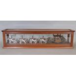 George IV Coronation Coach procession model by Britains, with an 8 horse team pulling the coach of