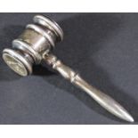 A silver Sotheby’s 250th Anniversary Year Commemorative Auctioneer’s Gavel, 1744-1994, London