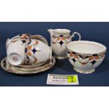 A collection of mixed ceramics to include Furnivall's Old Chelsea pattern tea ware, large blue and