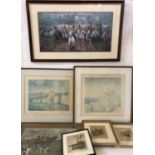 Seven Works: Helena Gleichen (1873-1947) - 'Lady Barbara Smith and the Croome Hunt' signed print;