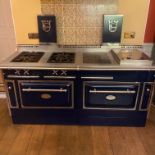 Forneaux Morice cooker, Dual Fuel, Navy, 180cm. Full working order, with instruction manual.