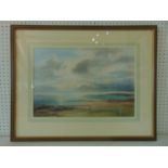 Aubrey Phillips (b.1920) - 'Light Over Jura' (1986), watercolour on paper, signed lower right, 34