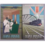 After Pierre Fix-Masseau (1905-1994) Two vintage VENICE SIMPLON ORIENT-EXPRESS advertising posters