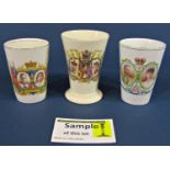 Three boxes of ceramics to include a large quantity of Royal Commemorative ware, Edwardian multi-