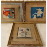 Javier Vilato (1921-2000) - Three studies on paper titled 'été' (1968), watercolour, pencil and