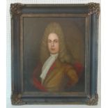 18th Century School - Quarter-Portrait of an Early 18th Century Gentleman, oil on canvas,