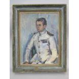 Wieslaw Pilawski (1916-1972) - Portrait of A Naval Officer in Uniform (1958), oil on canvas,