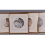 William Russell Flint (1880-1969) - Four prints, mounted and framed as a set of two pairs,