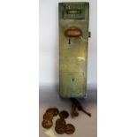 A Cero Patent Public Toilet “Pennies Only” Lock, complete with master key and money box key,