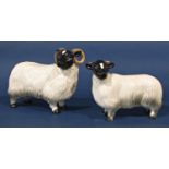 A collection of ceramic animals to include sheep, dogs and horses, etc, mainly unnamed, various