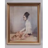 After Sir Gerald Kelly (1879-1972) - Portrait of the Burmese Princess Saw Ohn Nyun, offset