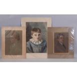 Three Portraits on Paper by Different Artists: After William John Wainwright (1855-1931) -