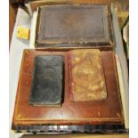 A Victorian portrait album, George IV bible printed by John Fenley, Bristol 1803, early 19th century