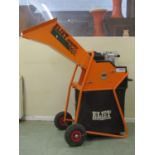 An Eliet Maestro Intek petrol driven garden shredder, 5.5HP OHV engine by Briggs and Stratton, the