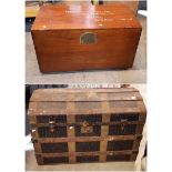 3 vintage travelling trunks