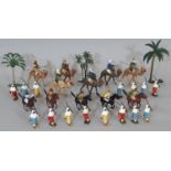 Collection of Britains hollow cast lead Arabs of the Desert figures including 5 Bedouin Arabs on