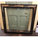 Large 19th/20th Century Glazed Frame (no backing), with gilt effect and moulded details, 113 x 113