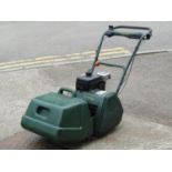 An Allett Expert Kensington 14k petrol driven cylinder lawn mower with Kawasaki FJ100 engine