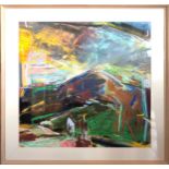 David Prentice (1936-2014) - 'Coloured Counties - As Old As The Hills' (1991), pastel on paper,