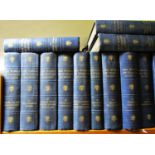 Charles Dickens - The Works of, standard edition, blue cloth bindings, 20 volumes approx