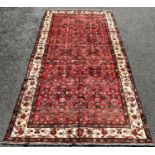 North West Persian Malayer Kelleh in good condition, rug, with an all over floral and geometric