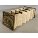 Paper Peepshow - 'The Thames Tunnel' (c.1850), accordion folding peepshow with four cut-out panels