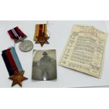 39-45 war medal - Africa, 39-45 Star with photographs of the recipient, Arthur Rankin 1912-1942