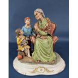 A group of continental figurines to include Capodimonte and others (10)