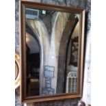 A gilt framed wall mirror, 116cm x 81cm
