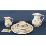 A collection of ceramics to include Adams Ironstone china table wares comprising lidded tureen,