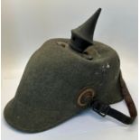 WWI imperial German Felt Ersatz (economy issue) (lacks front plate)