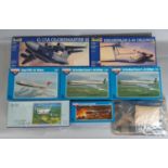 7 boxed model aircraft kits in 1:144 and 1:96 scale including kits by Novo, Revell and Baco Vaso,