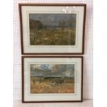 Michael Lyne (1912-1989) Two Original Gouache Paintings of The Beaufort Hunt to Include: 'Beaufort