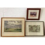 Three Framed Artworks to Include: S.G. Brown - 'Bentley', watercolour on paper, signed and titled