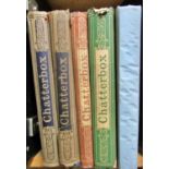 Five volumes of Chatterbox, c.1914-18, four with dust wrappers, together with a Victorian family