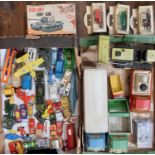 Mixed collection of model vehicles including 5 Tonka lorries and trucks, a boxful of play worn