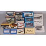 17 boxed model aircraft kits 1:72 scale including kits by Novo, Airfix, Matchbox, Revell, Testors,